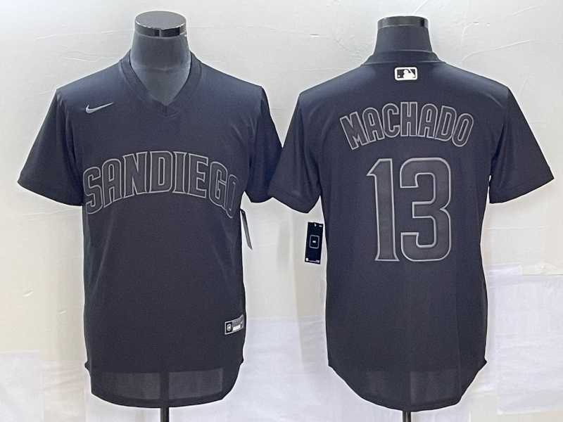 Men's San Diego Padres #13 Manny Machado Black Pullover Turn Back The Clock Stitched Cool Base Jersey,We sell and wholesale Men's San Diego Padres #13 Manny Machado Black Pullover Turn Back The Clock Stitched Cool Base Jersey on line form chian!